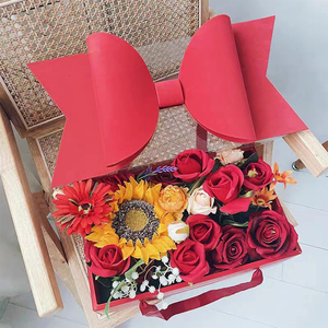 Iunion Chất lượng cao aierflorist Hoa gấp Hộp quà tặng hoa hồng bướm bao bì hộp hoa sang trọng hộp bánh cho đám cưới - Product Image 3