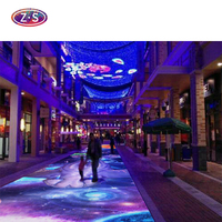 Projecteur de sol interactif haute visibilité pour une expérience de projection au sol quantité minimale de commande petite publicité d'intérieur