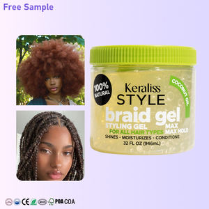 Joynna Bio Natural Jumbo Tube Strong All Day Tenir 24Hour Tressage Braid Gel pour cheveux crépus Marque privée Vente entière - Product Image 1