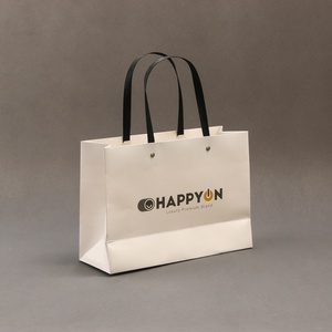 Eco-Friendly Recyclable Luxury <b>Brown</b> Kraft Bags Lamination Free Sample Custom Logo for Clothing Shoes Packaging Exhibition Gift - Product Image 1