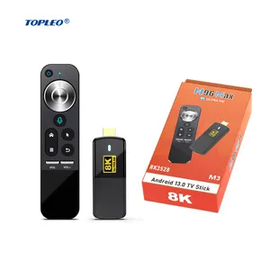 Topleo H96 Max M3 Thông Minh TV Box Hỗ Trợ 8K Video Tùy Chỉnh Các UI Hình Nền Android 13 Dual Wifi TV Stick Box