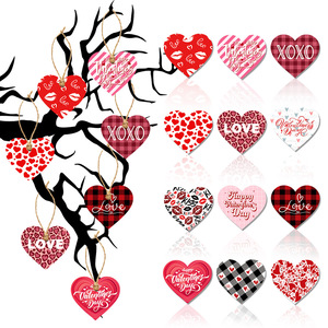 DAMAI Valentine Day Decor Heart Pendant <b>Ornaments</b> Love Heart <b>Small</b> Pendant for Wedding Room Layout Party Supplies Made of Paper - Product Image 3