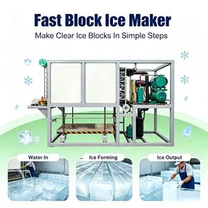Hot selling <b>ice</b> cube maker with CE certificate making <b>machine</b> engine-powered - Product Image 1
