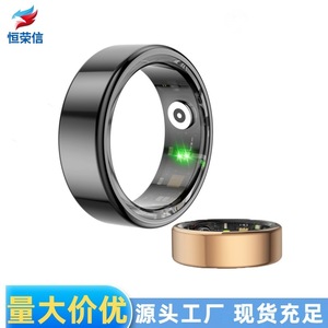 The new R02 smart ring is waterproof, <b>tracks</b> blood pressure, blood oxygen, sleep, and heart rate, and features photography and - Product Image 2