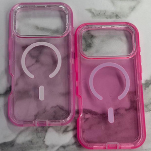 Funda transparente para móvil Apple <span class=keywords><strong>iPhone</strong></span> 18 Pro Max 17 Air 16, compatible con carga inalámbrica, funda magnética transparente para 18 Pro, MOQ 500 unidades. - Product Image 1