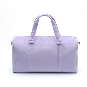 Trendy 2023 Customized Duffle Bag Sports Durable Travel Bag Handbag Messenger Crystal Velvet Weekender Bag
