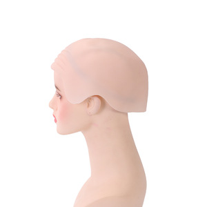 Bán Buôn Unisex Đầu Nhăn Latex Da Tóc Giả Mũ Trang Điểm Cao Su Đầu Trọc Tóc Giả Mũ - Product Image 2
