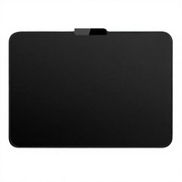 Alas Mouse Gaming RGB 336X245X3Mm Persegi Panjang Hcman LED Alas Karet Anti Selip Lembut untuk Meja Laptop Komputer (Hitam)