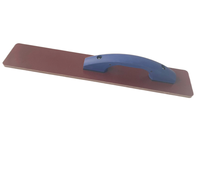 Truelle à béton de 16 pouces, qualité industrielle, carrée, personnalisable OEM, flotteur en résine à extrémité plate avec poignée en TPR, truelle de finition pour plâtre