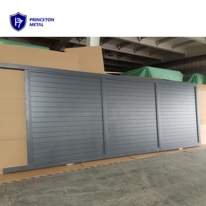 PRINCETON METAL kolay yüklenen otomatik açık toz kaplamalı alüminyum çıta sürgülü sürgülü kapı - Product Image 3