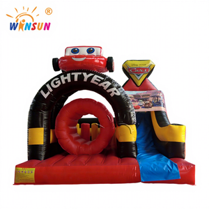 Grand château gonflable d'extérieur pour enfants, camion de divertissement en PVC, ignifuge et étanche, installation facile - Product Image 1