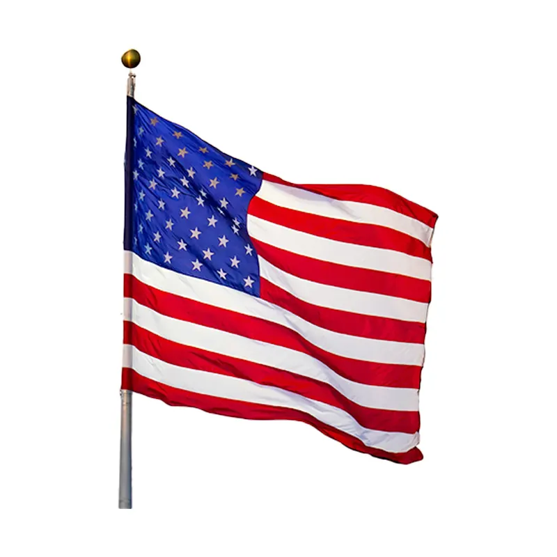 The New Listing Embroidered 3x5 Ft American Usa Hand Flag For Match/Sports/Campaign