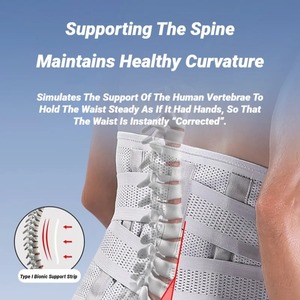Ceinture de soutien lombaire ajustable unisexe pour correction de posture, respirante et droite, vente en gros - Product Image 5