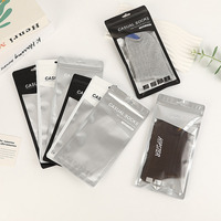 Sacs d'emballage personnalisés pour chaussettes, sacs Ziplock mats, sacs de rangement pour sous-vêtements, sacs d'emballage universels, sacs d'emballage en stock