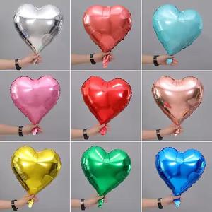 18inch Valentine's Day Heart Inflatable Helium <b>Balloon</b> Birthday Party Decoration Kids Foil <b>Balloons</b> Adult Wedding Supplies - Product Image 5