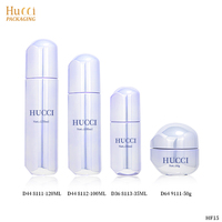 Ensemble de flacons et pots cosmétiques en verre de luxe personnalisés de 100 ml et 120 ml, emballage pour sérum pour le visage, huile, lotion, flacon pompe, pot à crème