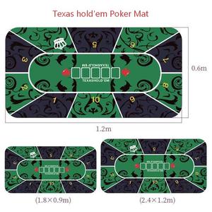 Tapete Profesional para Mesa <span class=keywords><strong>de</strong></span> Casino <span class=keywords><strong>de</strong></span> 120x60cm y 2mm, Resistente a las Manchas, para Juegos <span class=keywords><strong>de</strong></span> Cartas, Blackjack y Póker, con Base <span class=keywords><strong>de</strong></span> Goma Antideslizante - Product Image 3