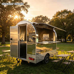 2025 Hot Sale Mobile Food Truck Trailer with Canopy Display Kiosk Fiberglass Construction for Snack Food & Chips in Australia - Product Image 3