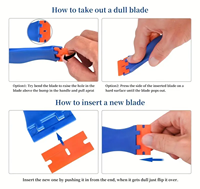 Outil d'extension de lame de rasoir en plastique OEM personnalisable outil à main de bricolage pour enlever les étiquettes autocollants décalcomanies