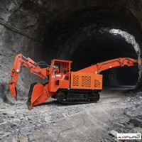 Cargadora de túneles de minería MTS-180, minicargadora de escoria a la parrilla sobre orugas, para excavaciones subterráneas
127