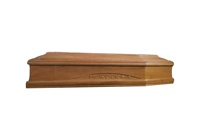 Ataúd de Madera de Paulownia Estilo Italiano Económico C007 para Adultos con Función de Cremación, 192x56x28cm, 25mm de Grosor