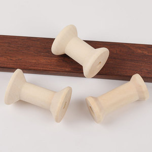 แกนม้วนไม้ขนาด 47x32 มม. 48x23 มม. 27x16 มม. สีธรรมชาติขัดเงา สำหรับงาน DIY ทำเครื่องประดับ งานฝีมือ และอุปกรณ์เสริม - Product Image 3