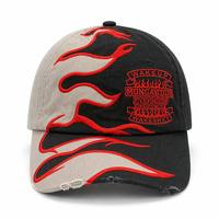 Casquette de baseball vintage Flame, broderie personnalisée, 6 panneaux, sportive, en tissu Dobby, 100% coton, haute qualité, douce, confortable, tendance, pour le quotidien