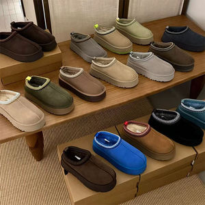 <span class=keywords><strong>Bottes</strong></span> plateforme classiques en daim pour <span class=keywords><strong>femme</strong></span> 2026, mi-mollet, noires, automne, neige, semelle épaisse, imperméables, antidérapantes, chaudes, fourrées pour l'hiver - Product Image 6