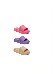 Sandali EVA da donna stile Cloud, punta aperta, ultra morbidi, antiscivolo, ciabatte da bagno, taglia 29, viola - Product Image 1