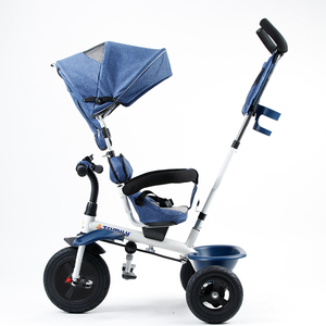 T307 bambino Trike passeggino con barra di spinta staccabile e baldacchino-barra di sicurezza, girare intorno al sistema di stoccaggio cesto per il bambino triciclo - Product Image 2