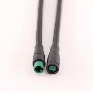 Conectores à prova d'água para bicicleta elétrica, plug 2 3 4 5 6 7 pinos luz/acelerador/freio/display, peças IP67