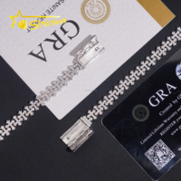 Passe Testeur de Diamant Collier Chaîne à Maillons Cubains Chrome Hearts en Argent Sterling 925 Massif avec Moissanite VVS Personnalisée Bijoux Hip Hop Bracelet Croix