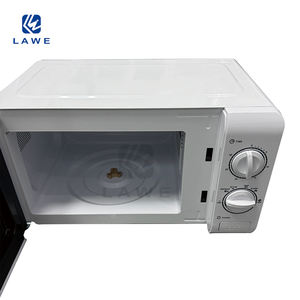 Four à micro-ondes autoportant 23L avec fonction de gril Affichage LED Boîtier en verre à cavité en acier inoxydable pour usage domestique Hôtel Couleur noire - Product Image 4