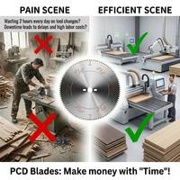 Lame de scie diamantée PCD 350 mm 108T, disque industriel pour le travail du bois, pour mélamine, MDF, stratifiés, ensemble de lames durables haute performance