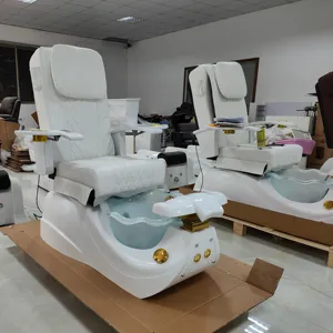 5 motors electric royal pink and gold pedicure spa chairs luxury remote control with sink foot spa black and gold no plumbing