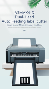 เครื่องตัดสติ๊กเกอร์อัตโนมัติ Skycut <span class=keywords><strong>PRO</strong></span> A3 แบบสองหัว ตัดเร็ว ความเร็วสูง พร้อมมอเตอร์เซอร์โว CCD สำหรับตัดกระดาษและสติ๊กเกอร์ - Product Image 4