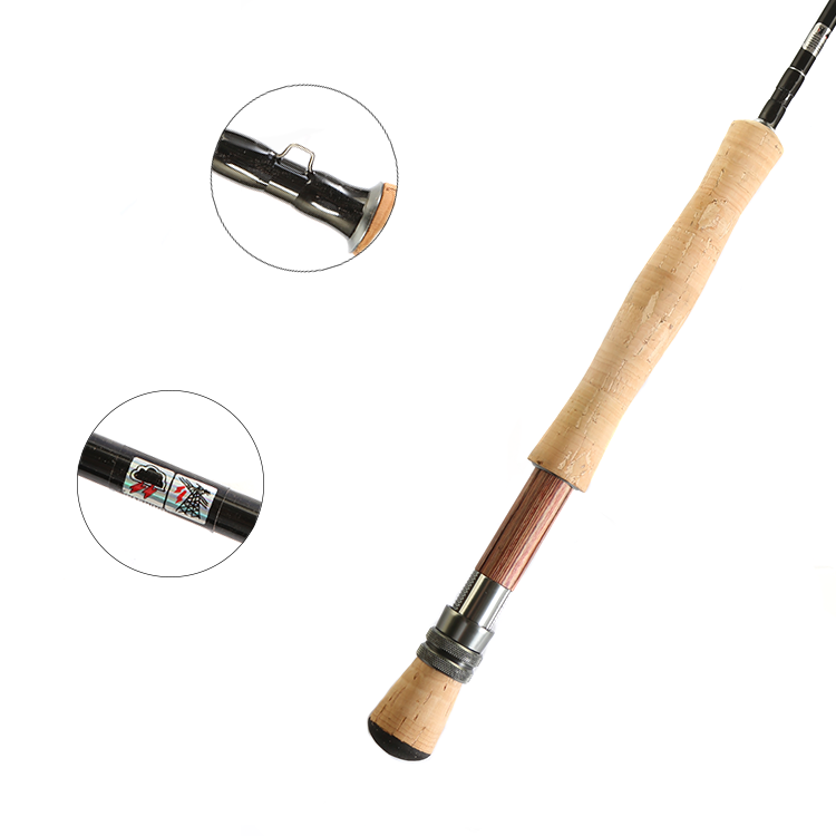 Peche Pesca Olta con alto contenido de carbono caña de pescar 4 piezas volar cañas de pescar