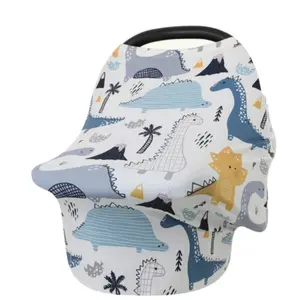 Baby Cover Car Seat Carriers Stretchy Multi Use Carseat Canopy Baby Car Seat Nursing Cover Breastfeefing Cover Organic