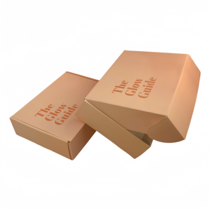 Caliente de lujo grande blanco Kraft rígido desvanecimiento Rosa ropa plegable peluca zapato caja de correo de cartón para envío embalaje de correo - Product Image 2