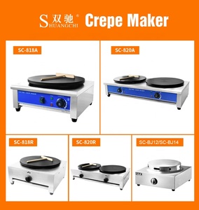 Máy Làm Bánh <span class=keywords><strong>Crepe</strong></span> Điện Hai Đĩa Thương Mại Máy Làm Bánh Kếp Đôi 40Cm Máy Làm Đồ Ăn Vặt - Product Image 5