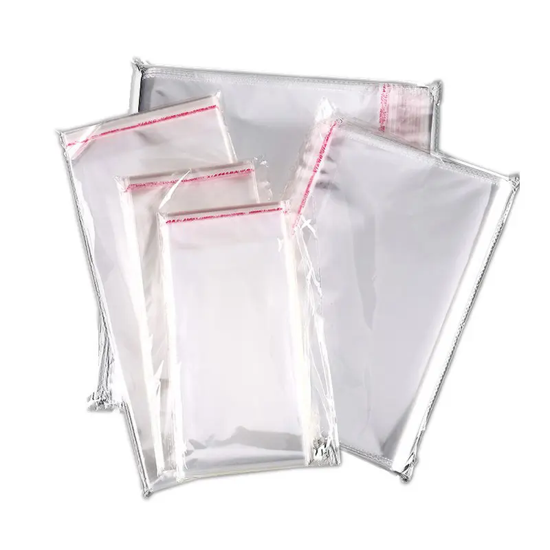 Sac de Cellophane en plastique Transparent OPP écologique, sacs en plastique Opp Transparent grande taille grand sac en plastique