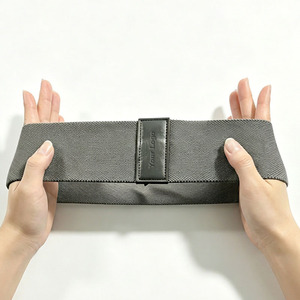 Bande de résistance en tissu avec logo personnalisé, boucle élastique réglable pour le yoga et l'entraînement physique - Product Image 4