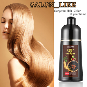 Fabricant en gros en stock, teinture capillaire au ginseng 5 en 1, shampoing, meilleure qualité, teinture capillaire permanente pour usage domestique - Product Image 6