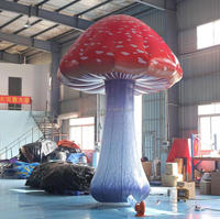 Décoration de champignon géant gonflable à LED pour événement, vente en gros pour festival