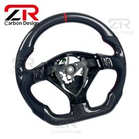 Volant sport personnalisé en cuir véritable et fibre de carbone pour Subaru SG WRX STI Forester