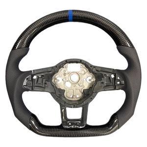 <span class=keywords><strong>Volante</strong></span> Deportivo de Fibra de Carbono Personalizado, Apto para Volkswagen Golf MK7 MK6 <span class=keywords><strong>MK5</strong></span> 7.5 <span class=keywords><strong>GTI</strong></span> GTS GTD GTE R Passat CC R-Line - Product Image 1