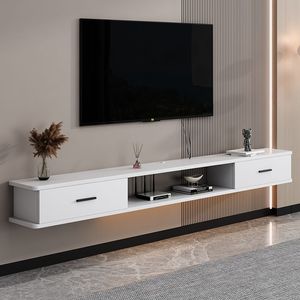 Prix de Gros Meuble de Salon Nouveau Design Suspendu Luxe Léger Meuble <span class=keywords><strong>TV</strong></span> Moderne avec Rangement pour Hôtel - Product Image 2