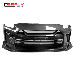 Paraurti anteriore top secret in fibra di carbonio completamente aggiornato per bodykit <span class=keywords><strong>NISSAN</strong></span> GTR R35 2008-2023 - Product Image 3
