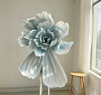 Décoration florale géante en papier pour mariages, maisons, événements et usines de décoration, personnalisable, OEM indépendant