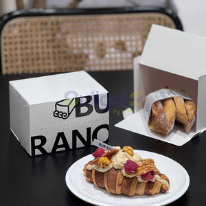 Bolsas de papel Kraft con logotipo personalizado para postres, bolsos para hornear, bolsas de papel para donas, bolsas para llevar, embalaje de alimentos - Product Image 4